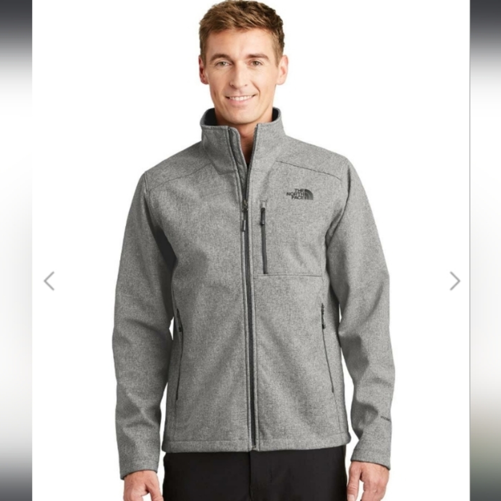 The North Face Men's Medium Grey Heather Apex Barrier Soft Shell Jacket NF0A3LG